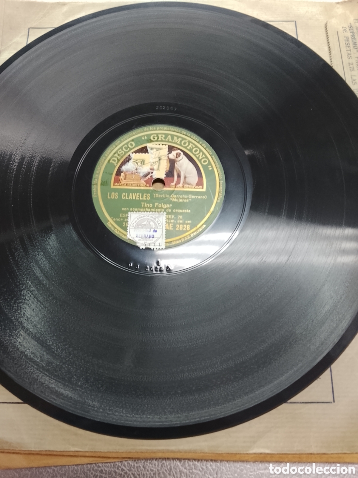 Discos de pizarra: Disco de pizarra los claveles tino folgar - Foto 3