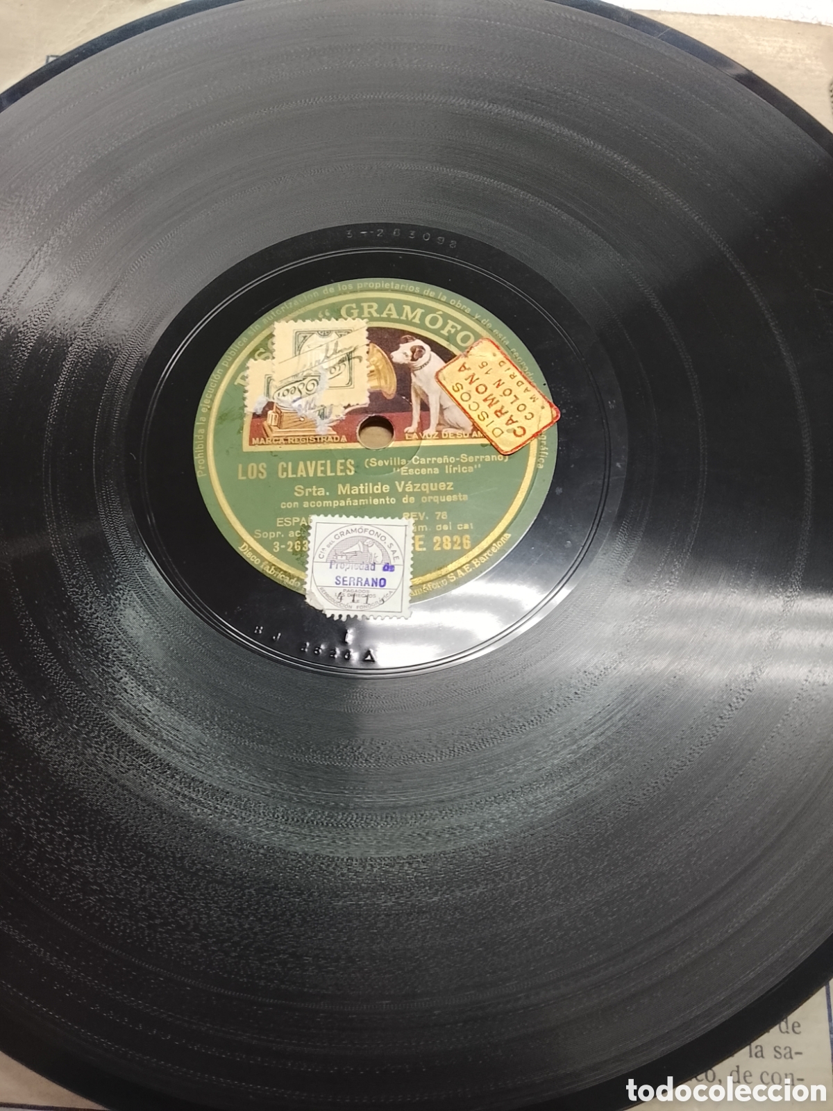 Discos de pizarra: Disco de pizarra los claveles tino folgar - Foto 4