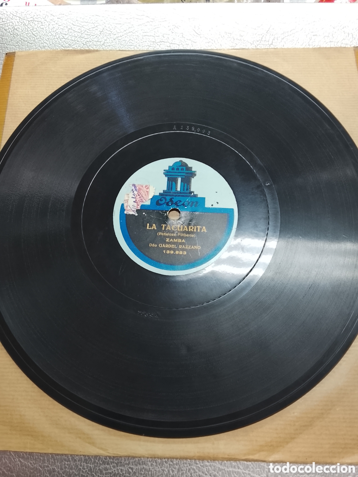 Discos de pizarra: Disco de pizarra nubes de humo Gardel - Foto 3