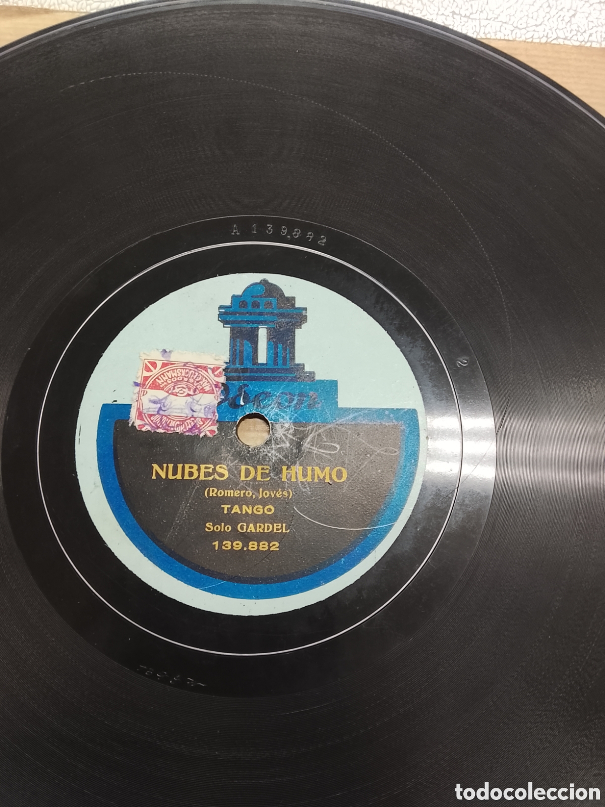 Discos de pizarra: Disco de pizarra nubes de humo Gardel - Foto 4