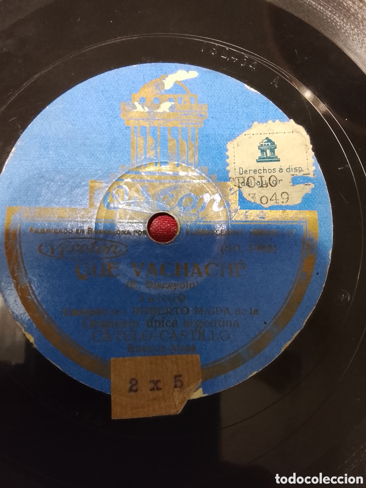 Discos de pizarra: Disco de pizarra tango catulo castillo - Foto 2