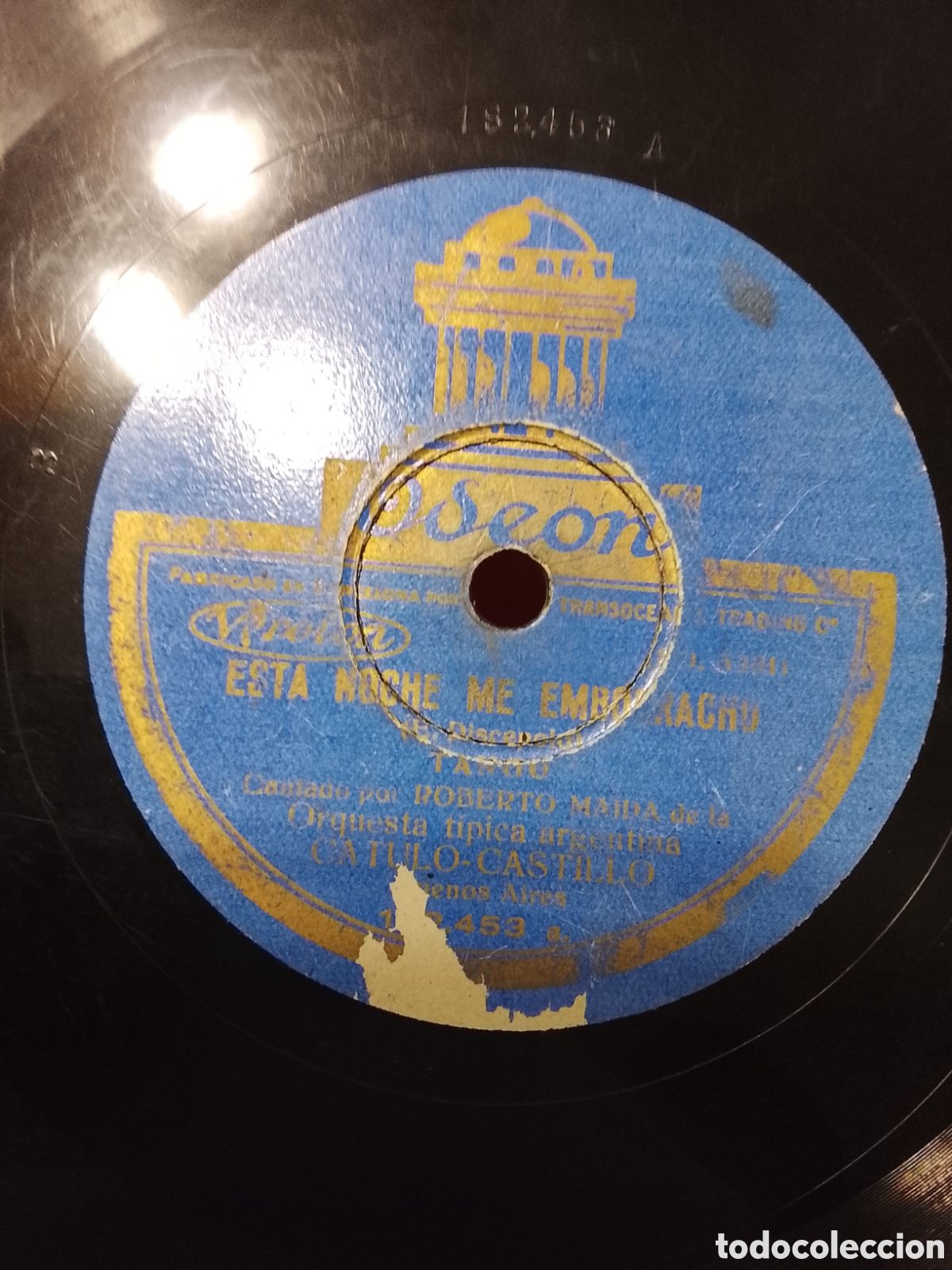 Discos de pizarra: Disco de pizarra invocaci&oacute;n al tango catulo castillo - Foto 2