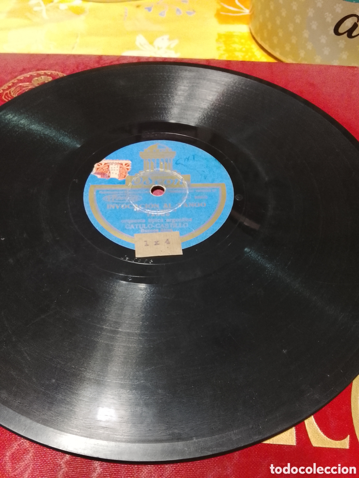 Discos de pizarra: Disco de pizarra invocaci&oacute;n al tango catulo castillo - Foto 4