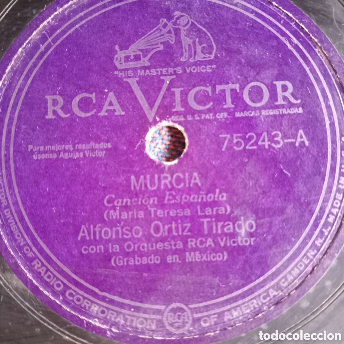Discos de pizarra: ALFONSO O. TIRADO &rdquo; MURCIA&rdquo; CANARIAS&rdquo; - Foto 1