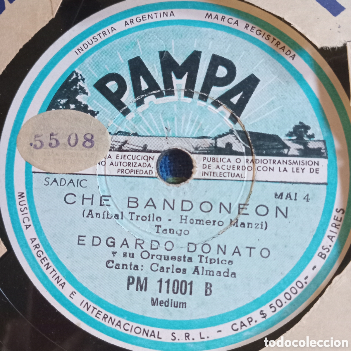 Discos de pizarra: EDGARDO DONATO Y SU ORQUESTA TIPICA - Foto 1