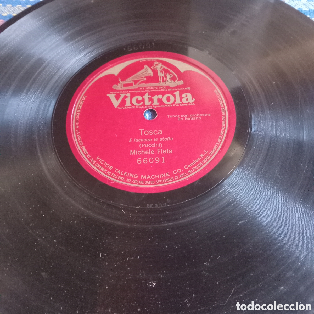 Discos de pizarra: TOSCA - PUCHICCI - MICHELE FLETA - Foto 2
