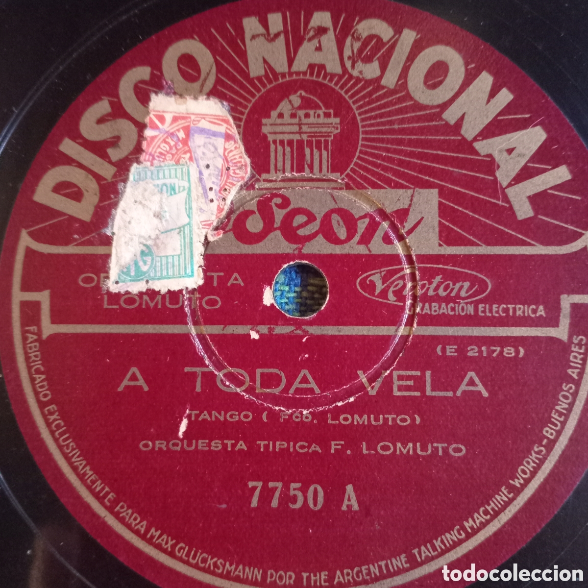 Discos de pizarra: F.LOMUTO Y SU ORQUESTA TIPICA - Foto 2