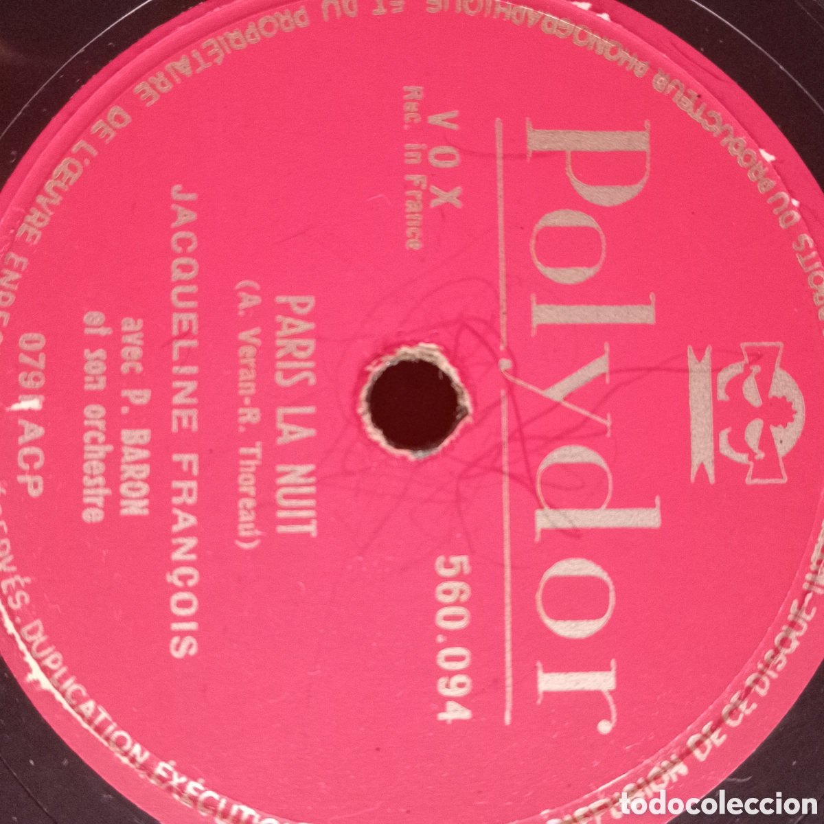 Discos de pizarra: JACQUELINE FRANCOIS - GRABADO EN FRANCIA - Foto 2