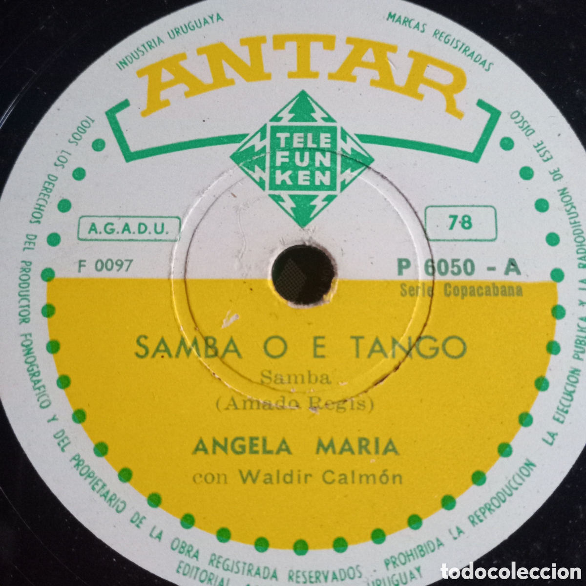 Discos de pizarra: ANGELA MARIA CON WALDIR CAIMAN - Foto 1