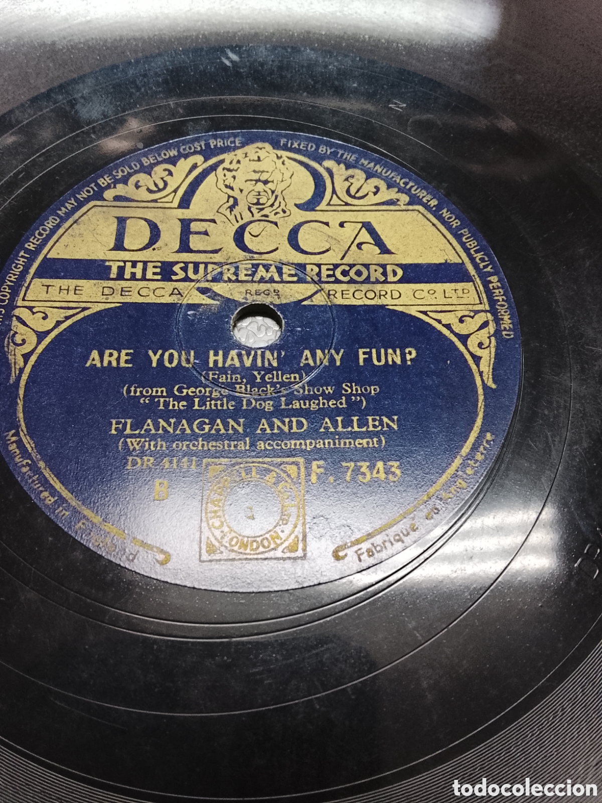 Discos de pizarra: Disco de pizarra flanagan and Allen - Foto 2