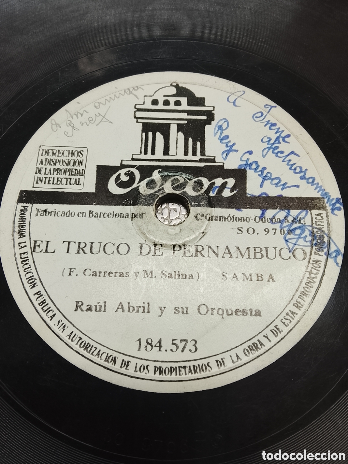 Discos de pizarra: Disco de pitarra tico tico Ra&uacute;l abril - Foto 1