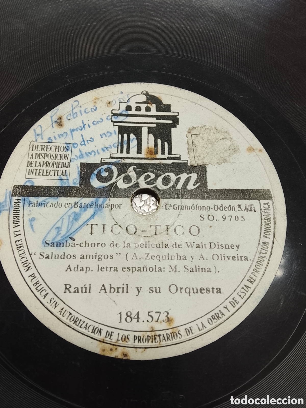 Discos de pizarra: Disco de pitarra tico tico Ra&uacute;l abril - Foto 2
