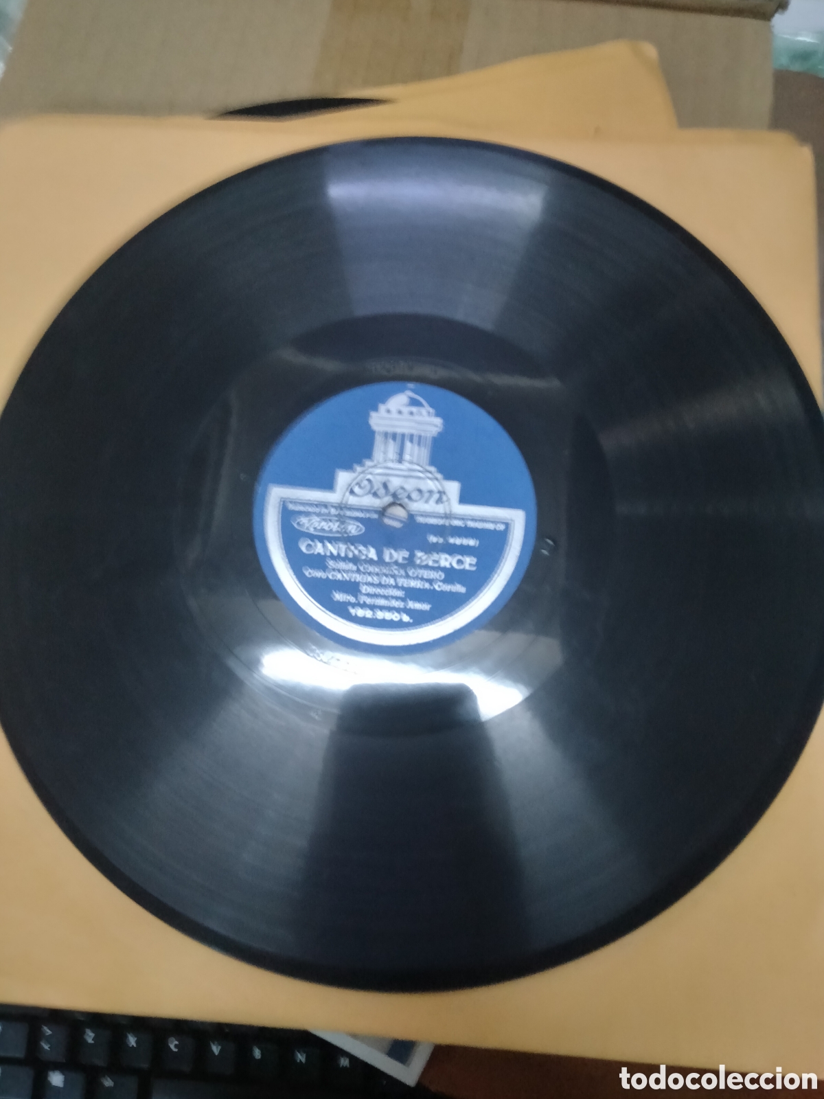 Discos de pizarra: 4 Discos Gallegos Cantigas da terra. - Foto 3