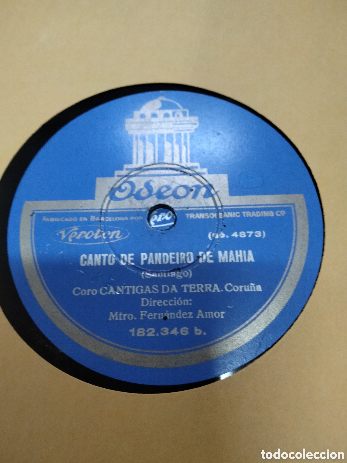 Discos de pizarra: 4 Discos Gallegos Cantigas da terra. - Foto 5
