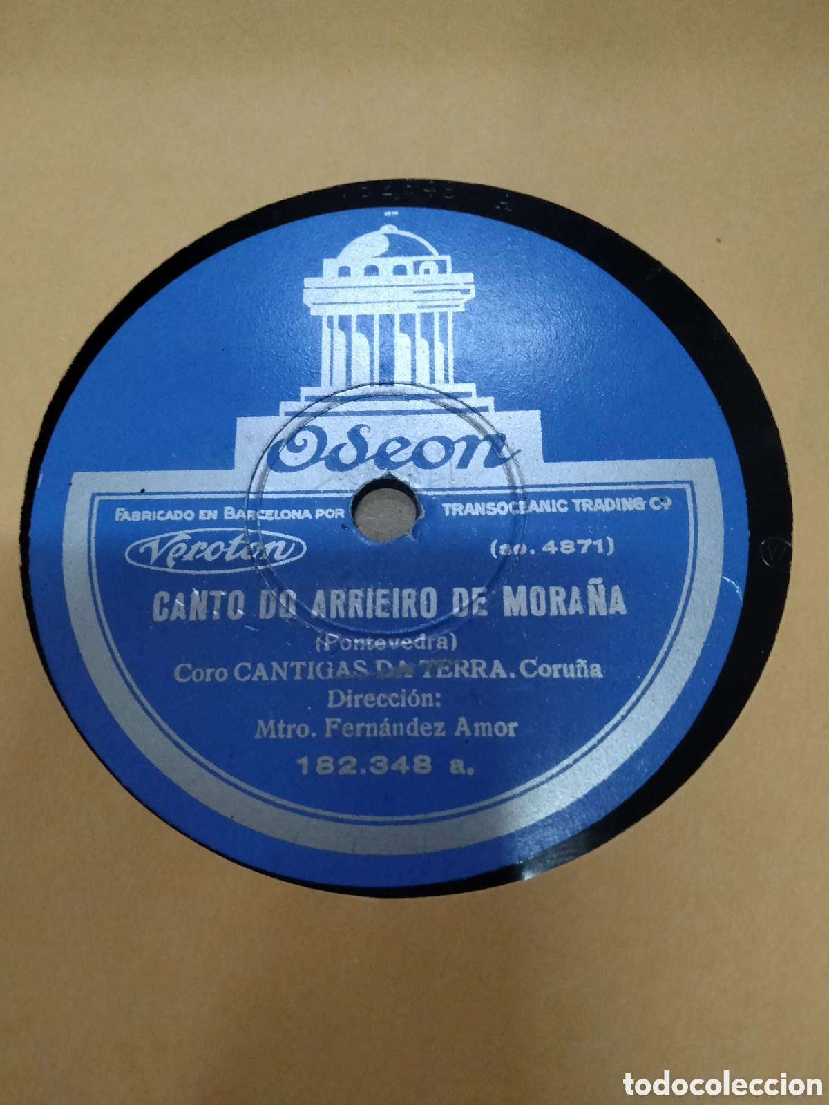 Discos de pizarra: 4 Discos Gallegos Cantigas da terra. - Foto 9