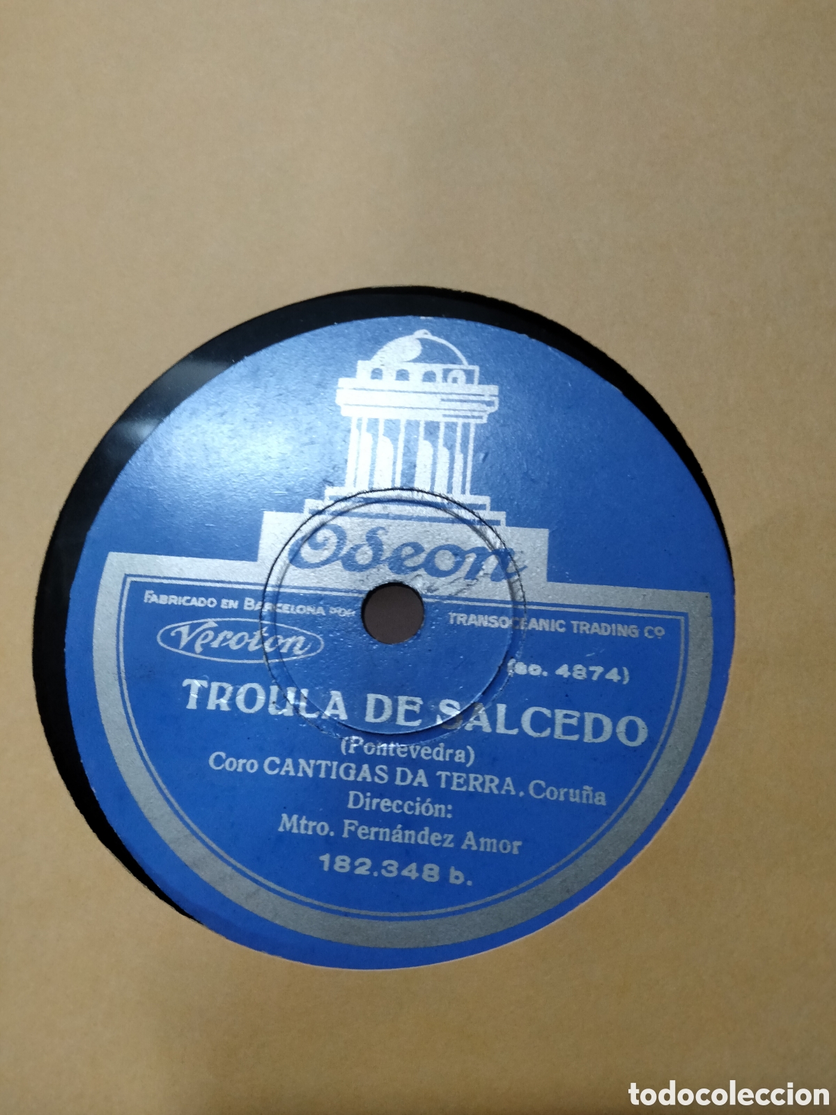 Discos de pizarra: 4 Discos Gallegos Cantigas da terra. - Foto 10