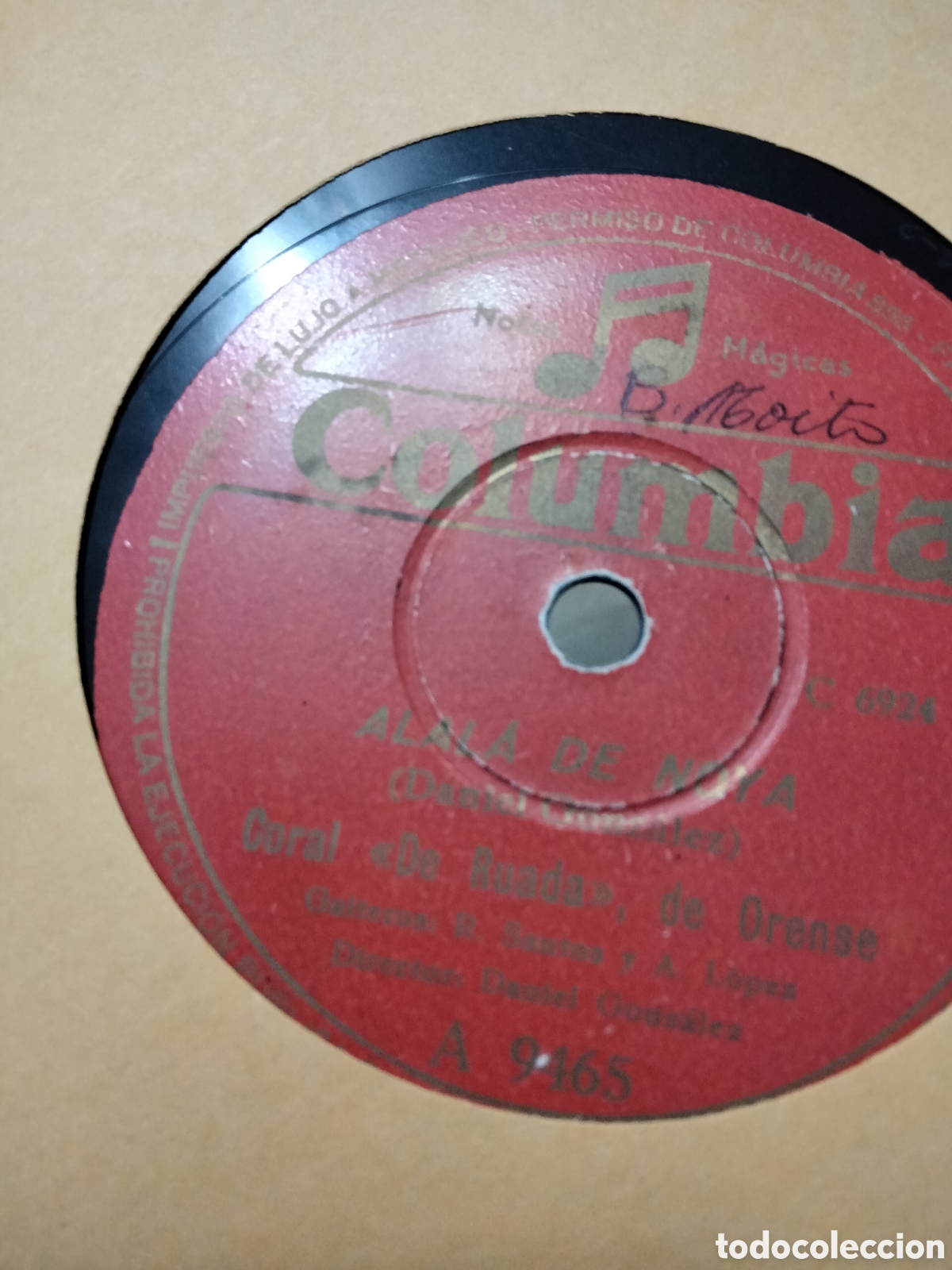 Discos de pizarra: 4 Discos Gallegos Cantigas da terra. - Foto 15