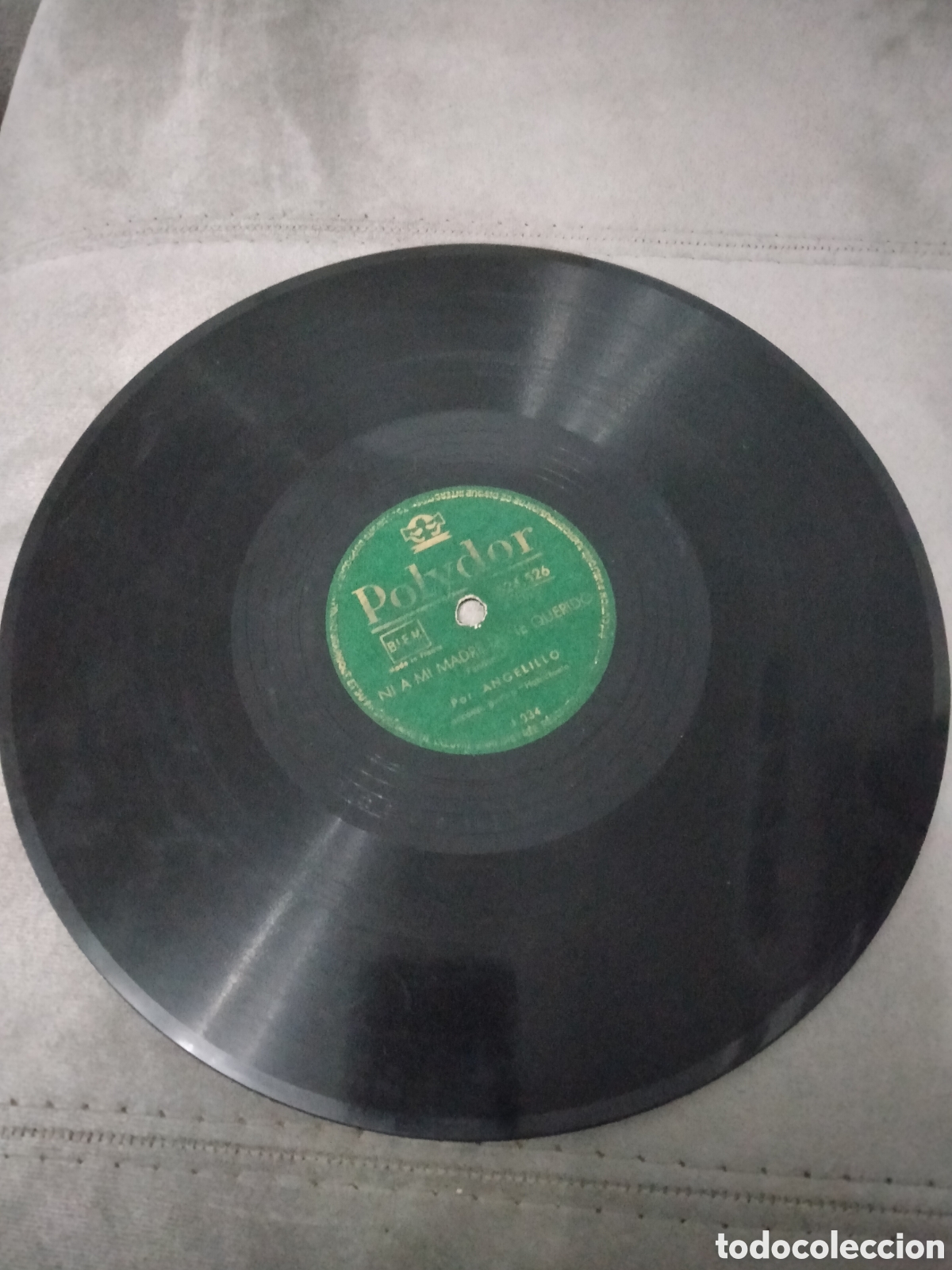 Discos de pizarra: Disco Angelillo NI A MI MADRE LA HE QUERIDO - Foto 2