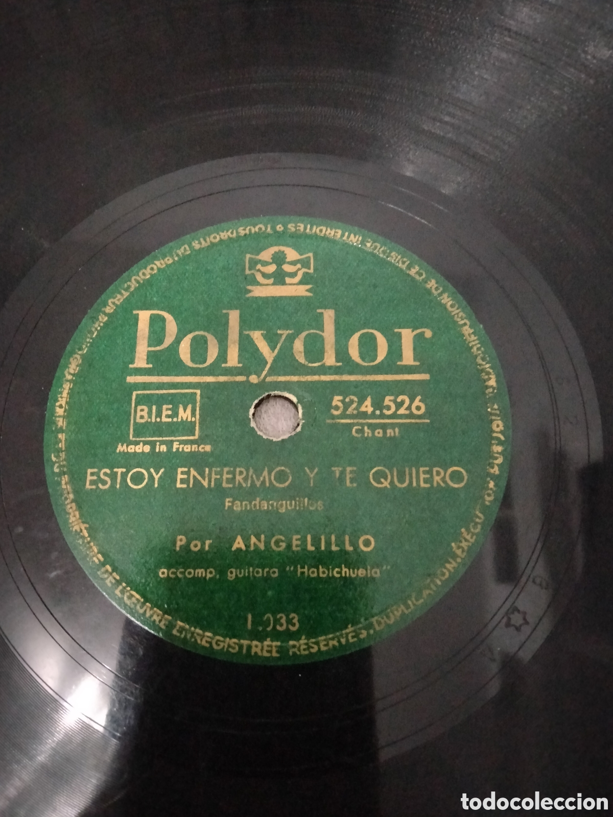 Discos de pizarra: Disco Angelillo NI A MI MADRE LA HE QUERIDO - Foto 3