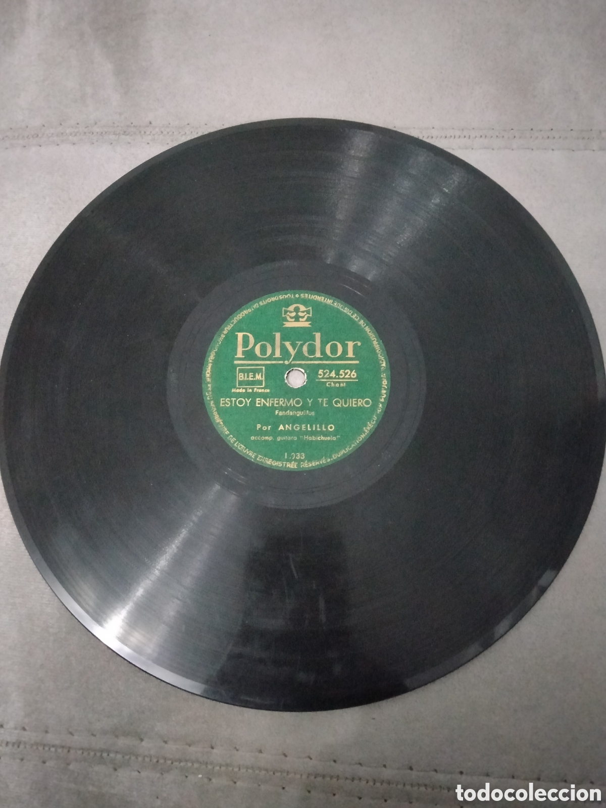Discos de pizarra: Disco Angelillo NI A MI MADRE LA HE QUERIDO - Foto 4