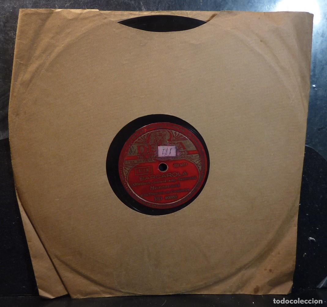 Discos de pizarra: MANTOVANI // LA PALOMA / BARCAROLA // DISCO PIZARRA - Foto 1