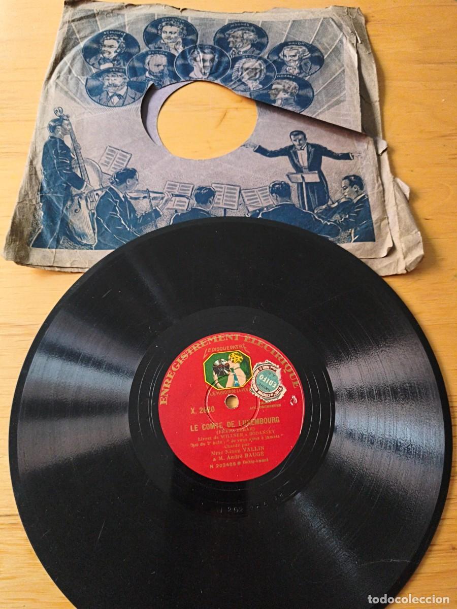 Discos de pizarra: Disco Le comte de Luxemburg - Foto 1