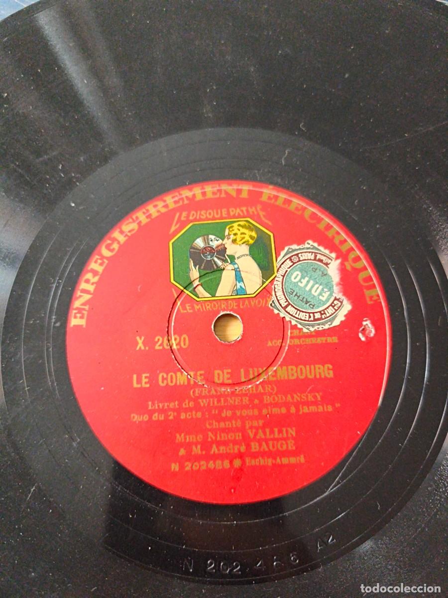 Discos de pizarra: Disco Le comte de Luxemburg - Foto 2
