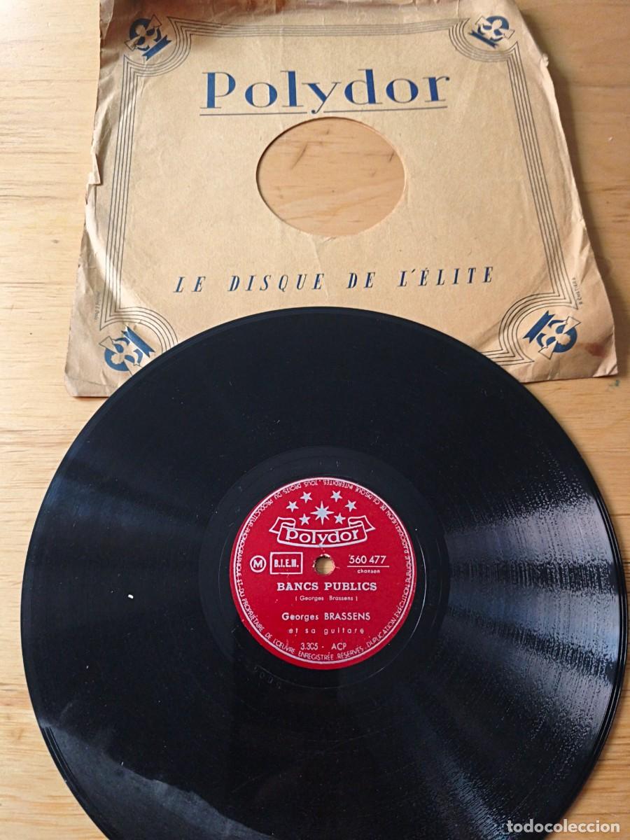 Discos de pizarra: Disco Bancs Publics. Georges Brassens - Foto 1