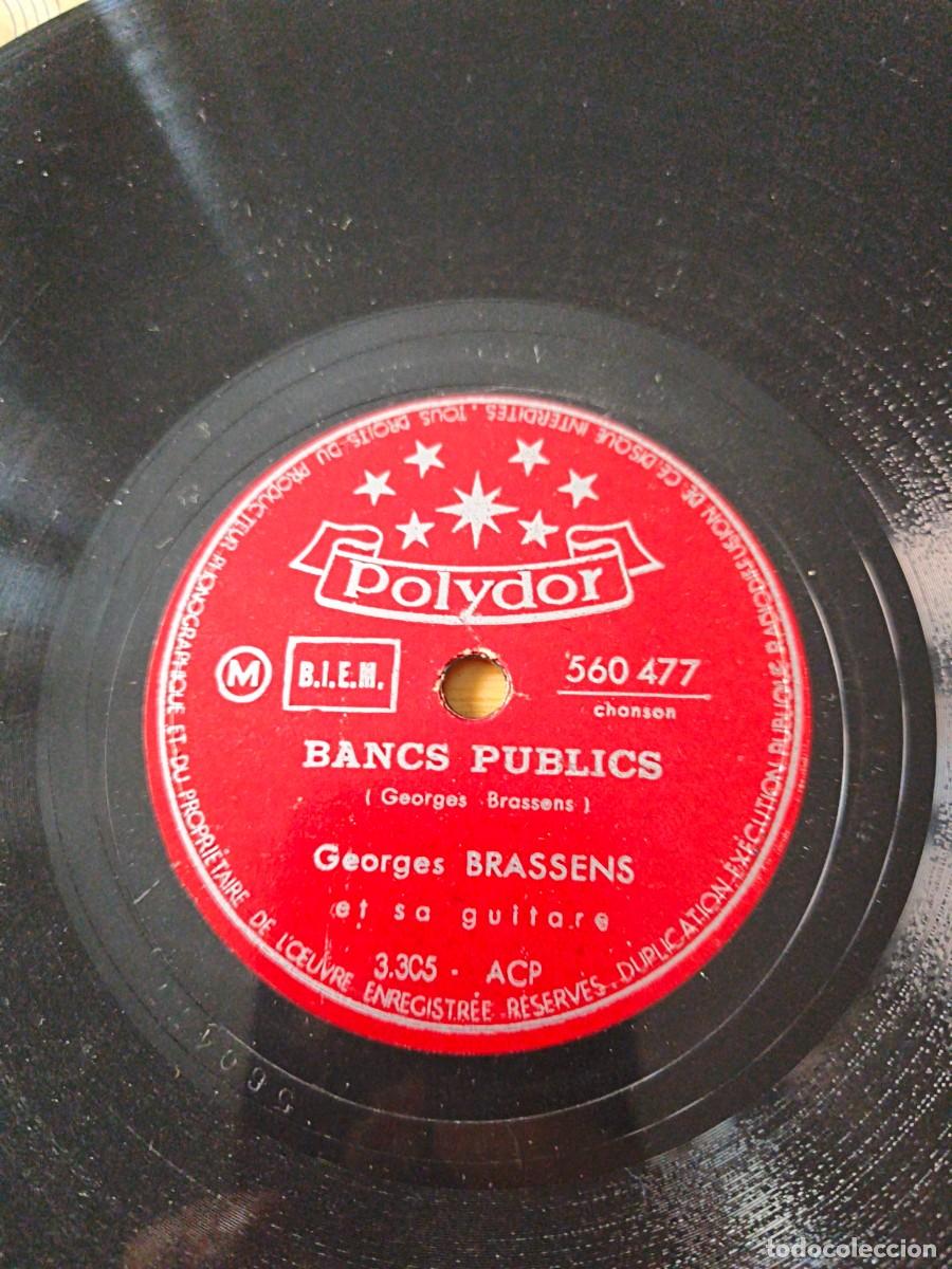Discos de pizarra: Disco Bancs Publics. Georges Brassens - Foto 3