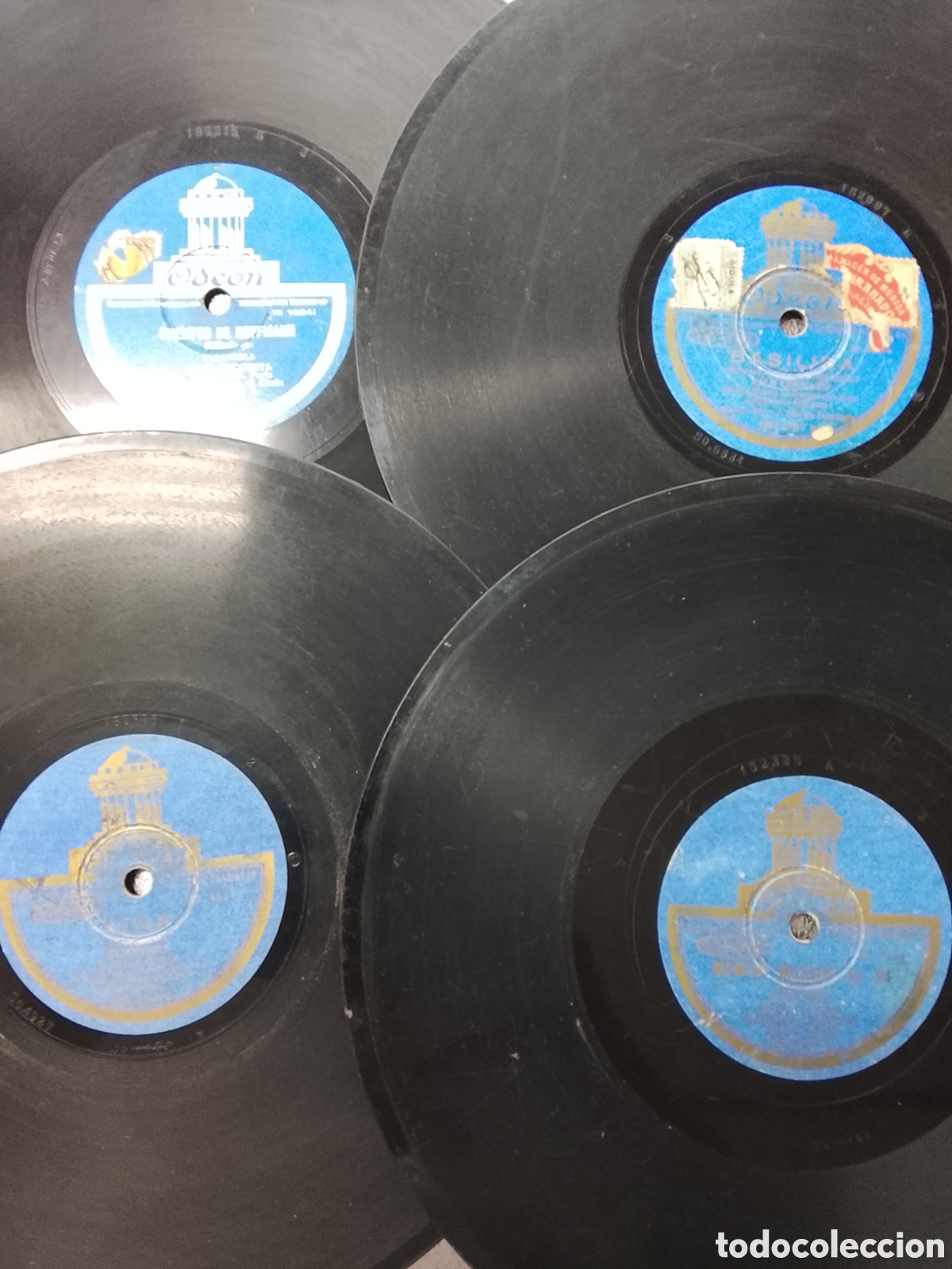 Discos de pizarra: 4 discos de pizarra variados - Foto 1