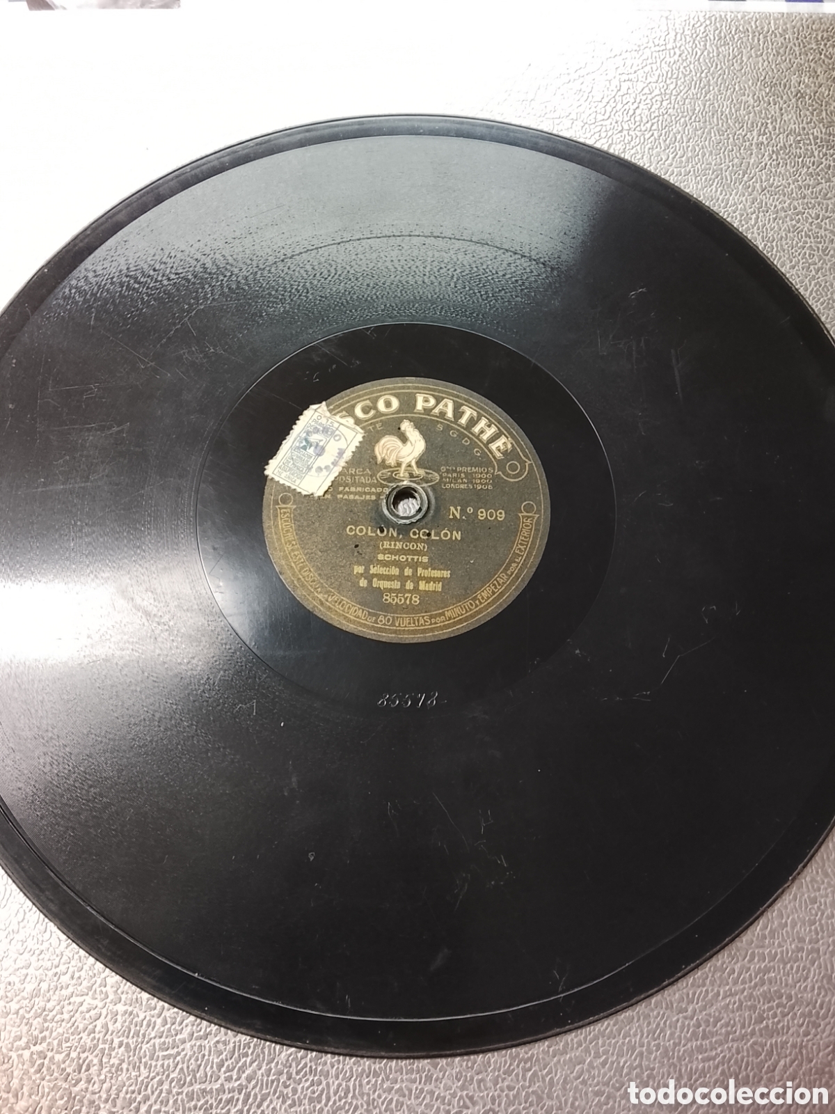 Discos de pizarra: Disco de pizarra Col&oacute;n Col&oacute;n y la gachi del bastonero - Foto 4