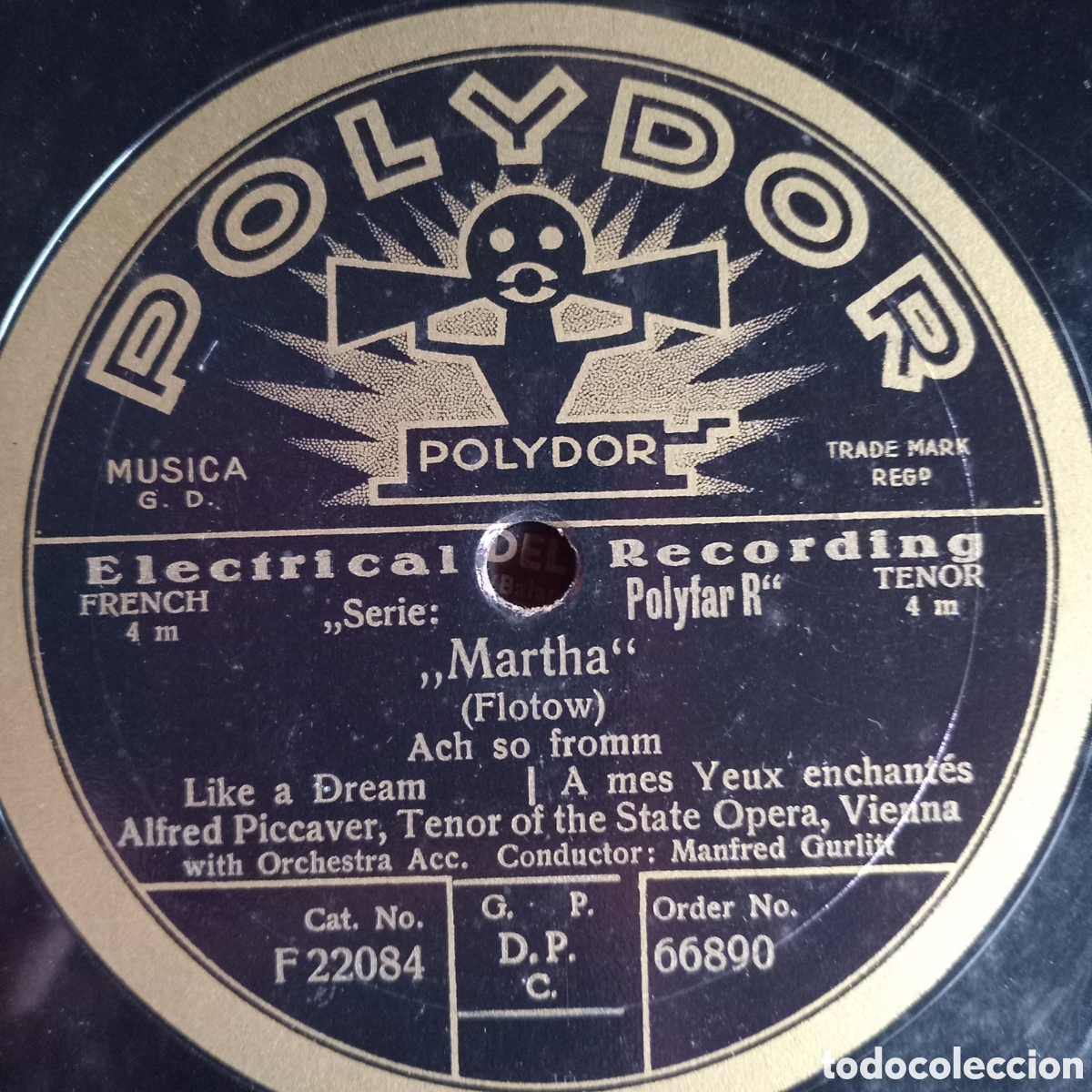 Discos de pizarra: CAVALLERIA RUSTICANA -MATHA EN SU SOBRE ORIGINAL - Foto 1