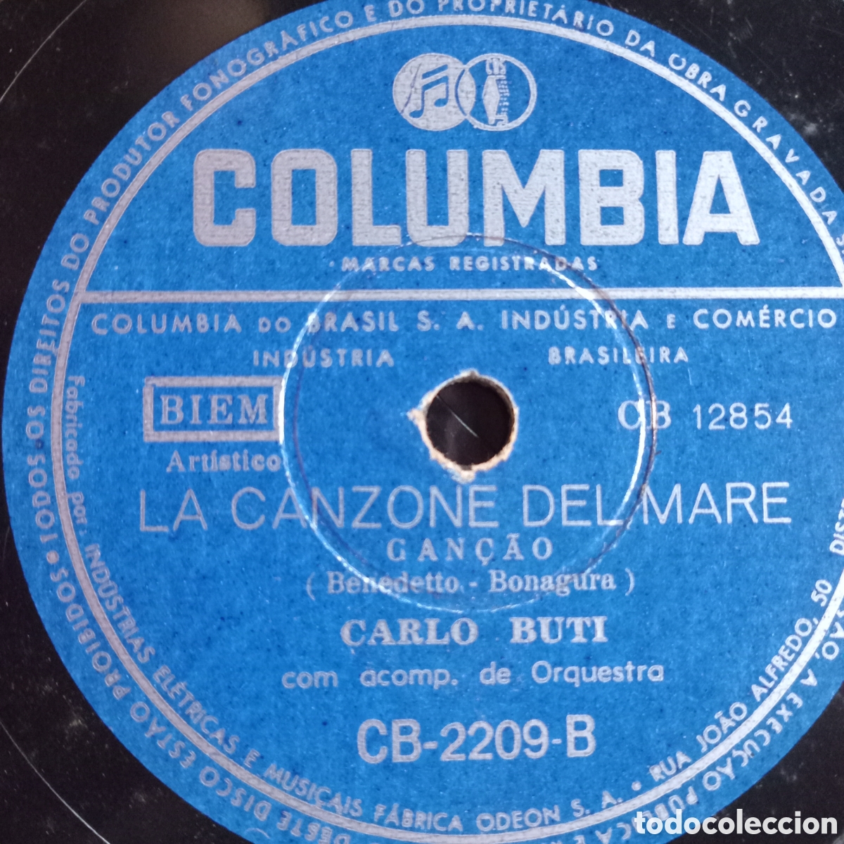 Discos de pizarra: CARLO BUTI -LA CANCION DEL.MAR- - Foto 2