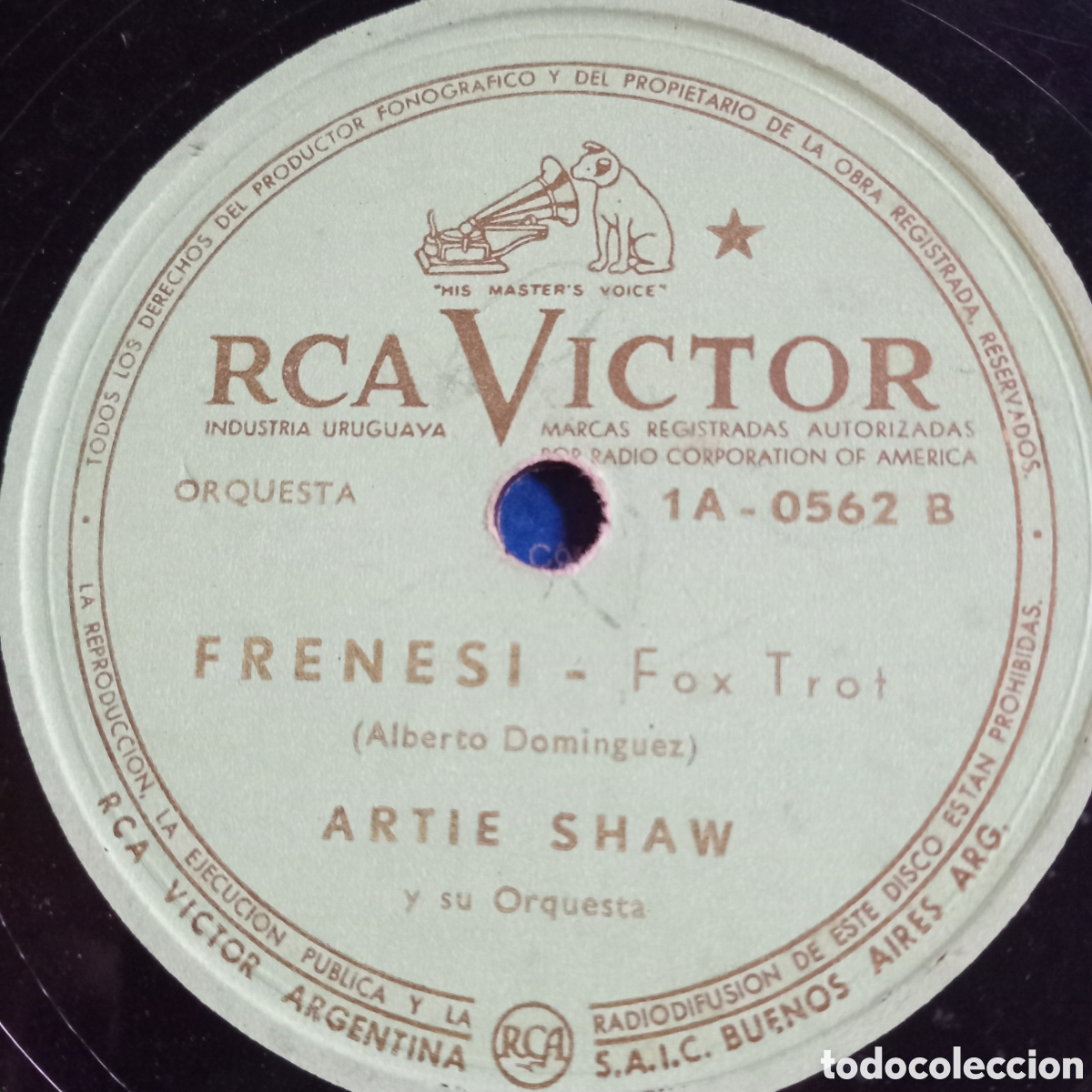Discos de pizarra: ARTIE SHAW -,COMIENZA EL BEGIN - FRENESI - Foto 2