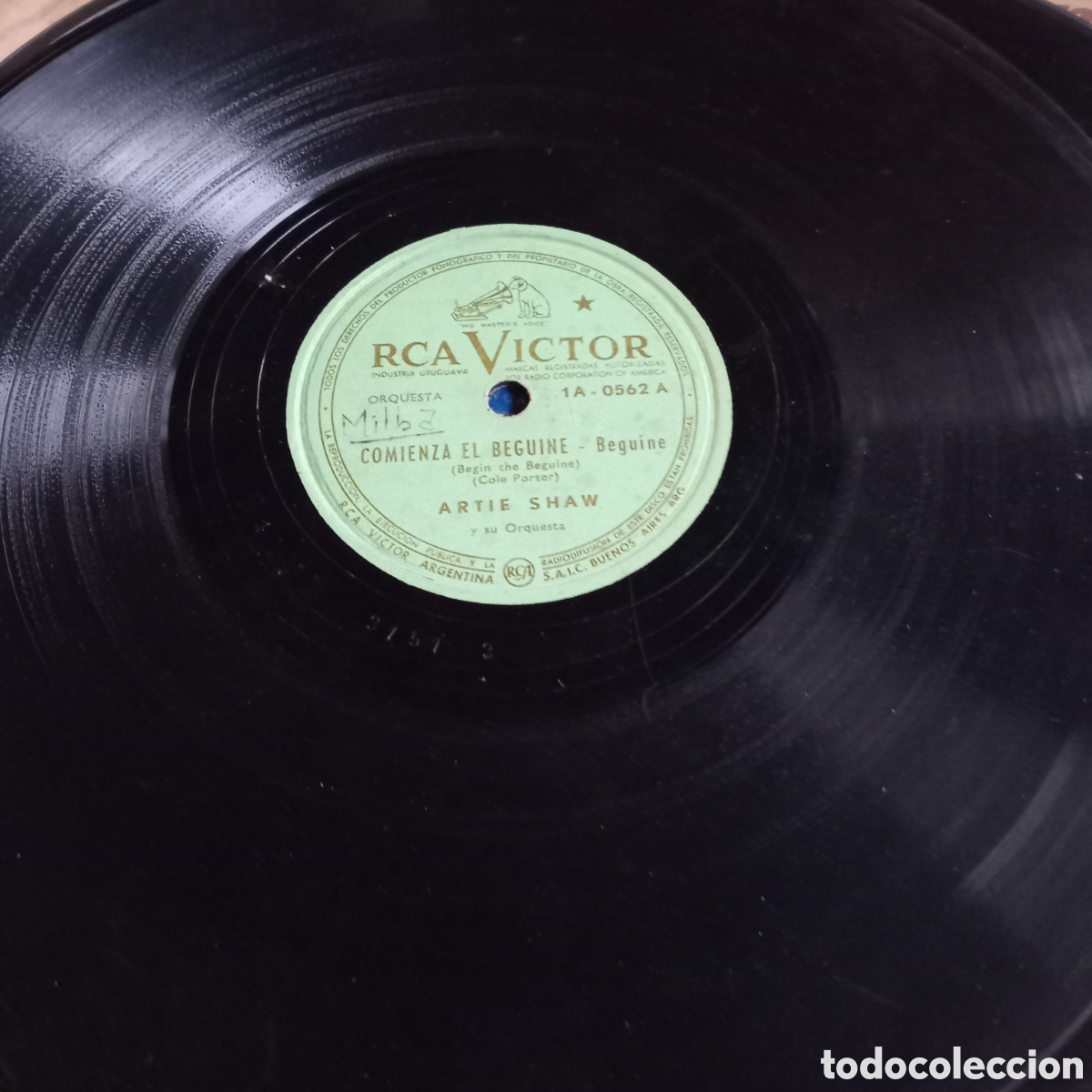 Discos de pizarra: ARTIE SHAW -,COMIENZA EL BEGIN - FRENESI - Foto 3
