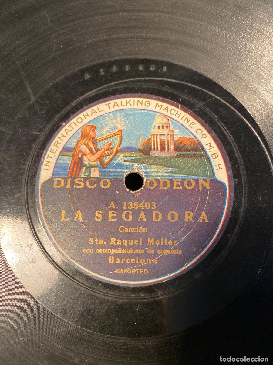 Discos de pizarra: Raquel Meller. La segadora. La boba de Coria. - Foto 1