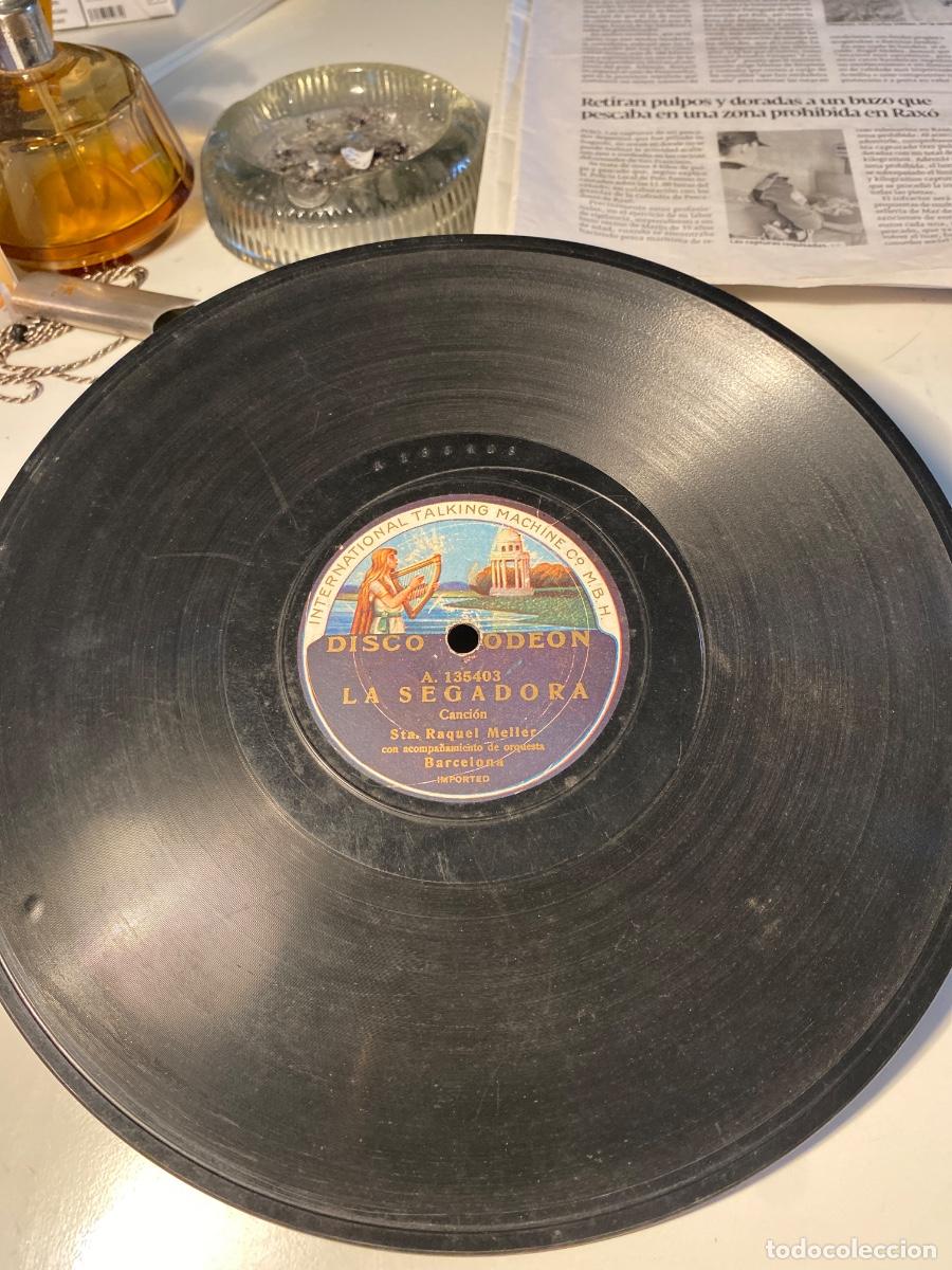 Discos de pizarra: Raquel Meller. La segadora. La boba de Coria. - Foto 2