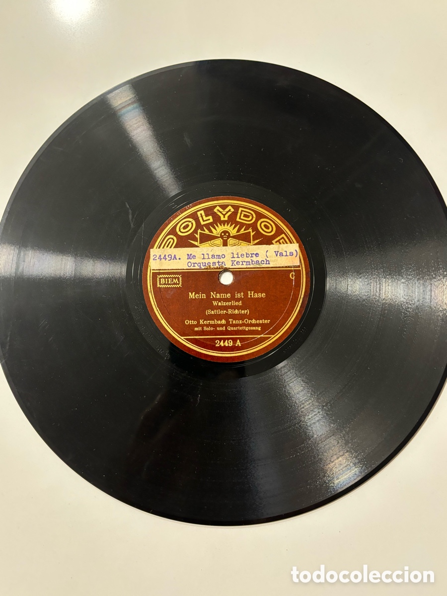 Discos de pizarra: Disco pizarra Polydor Otto Kermbach - Foto 1