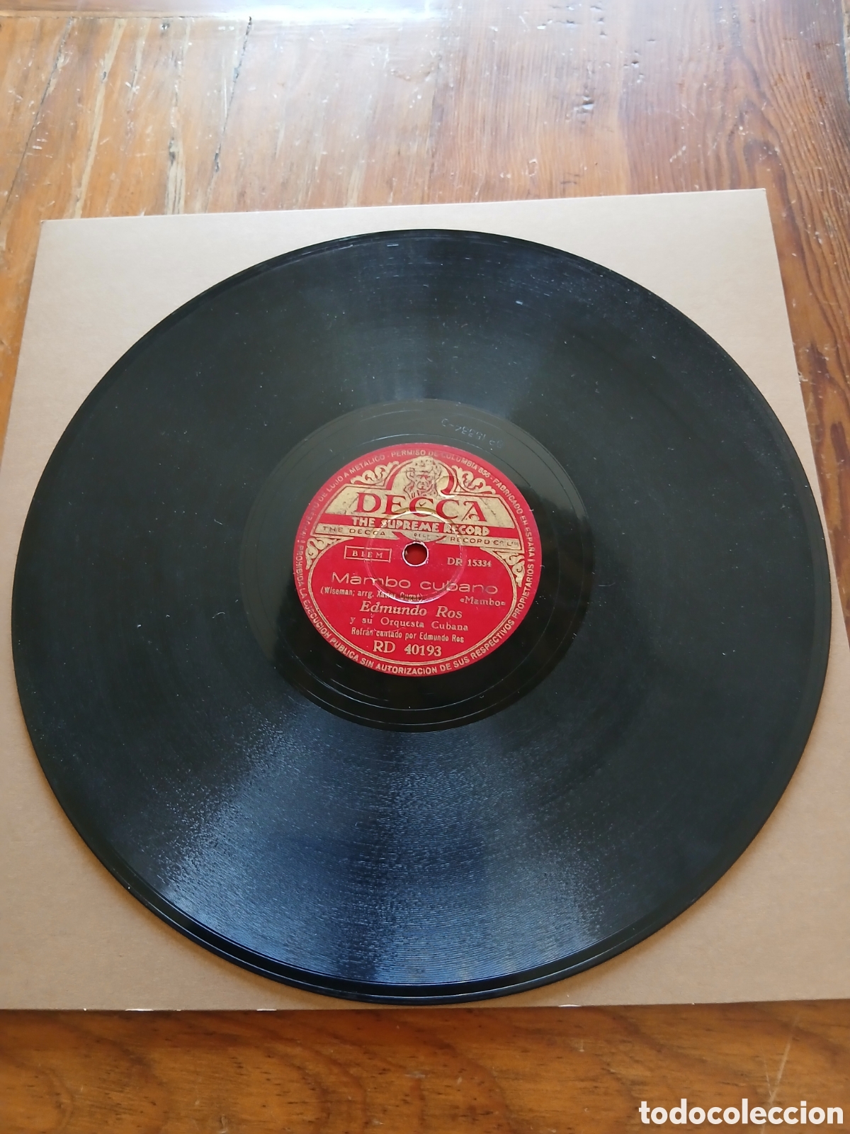 Discos de pizarra: Edmundo Ros decca RD 40193 - Foto 2
