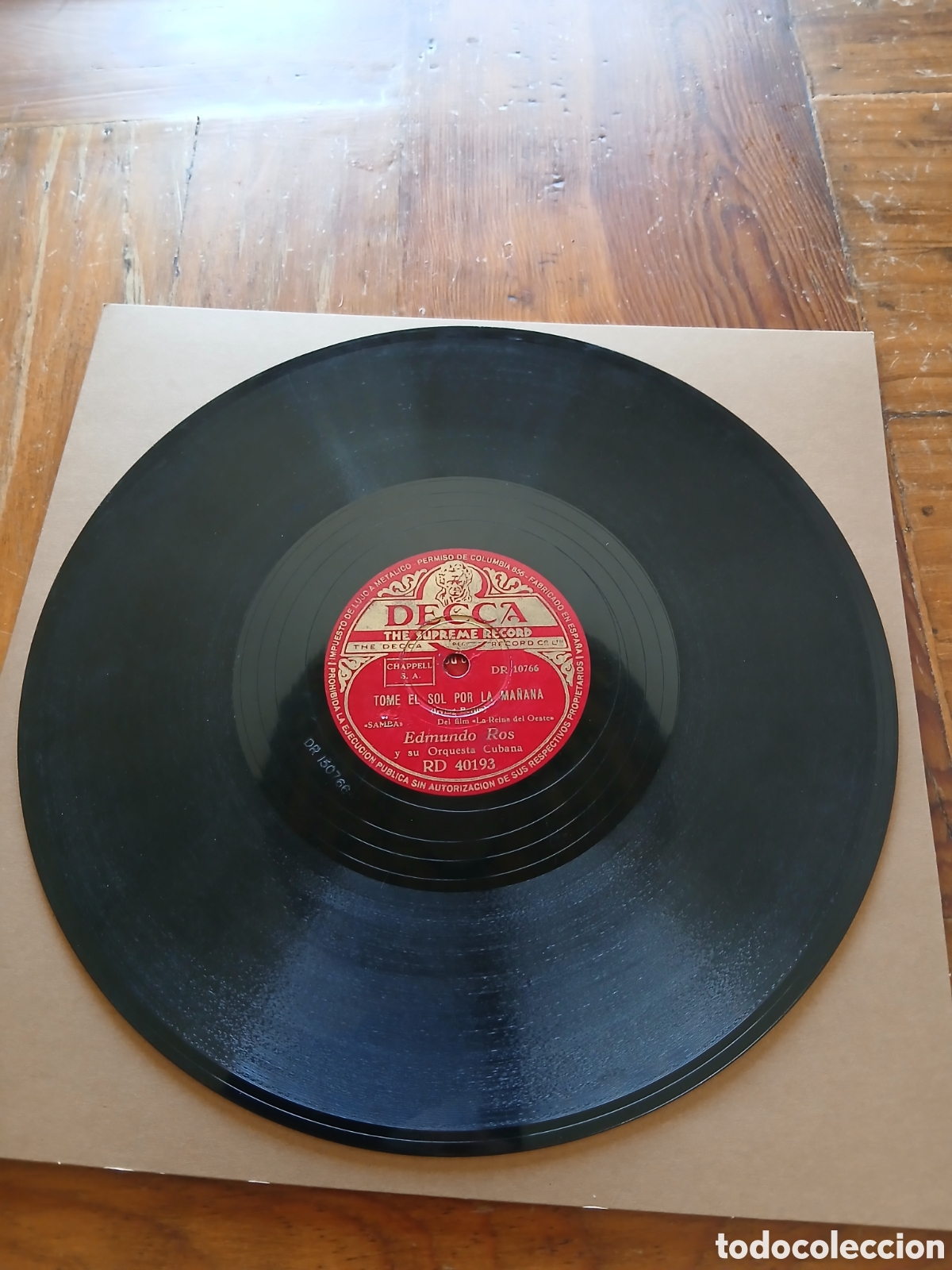 Discos de pizarra: Edmundo Ros decca RD 40193 - Foto 4