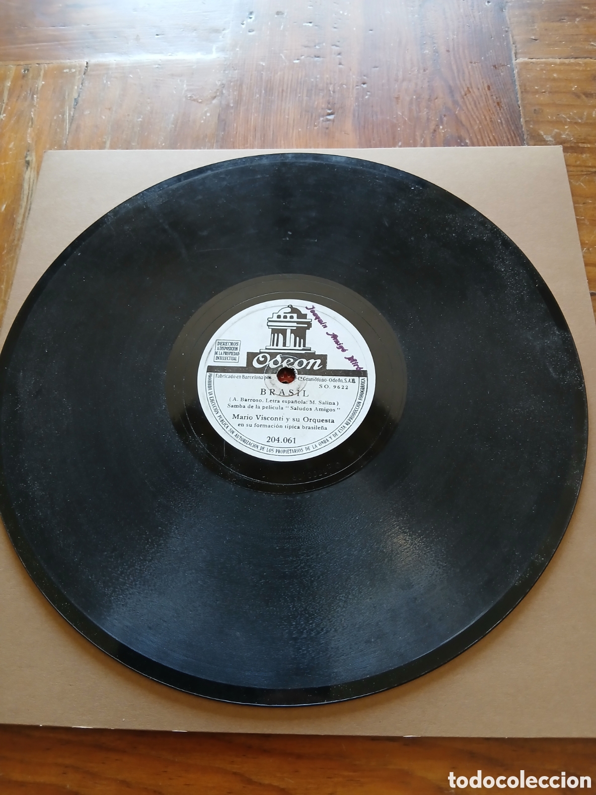 Discos de pizarra: Mario Visconti lote 2 discos - Foto 4