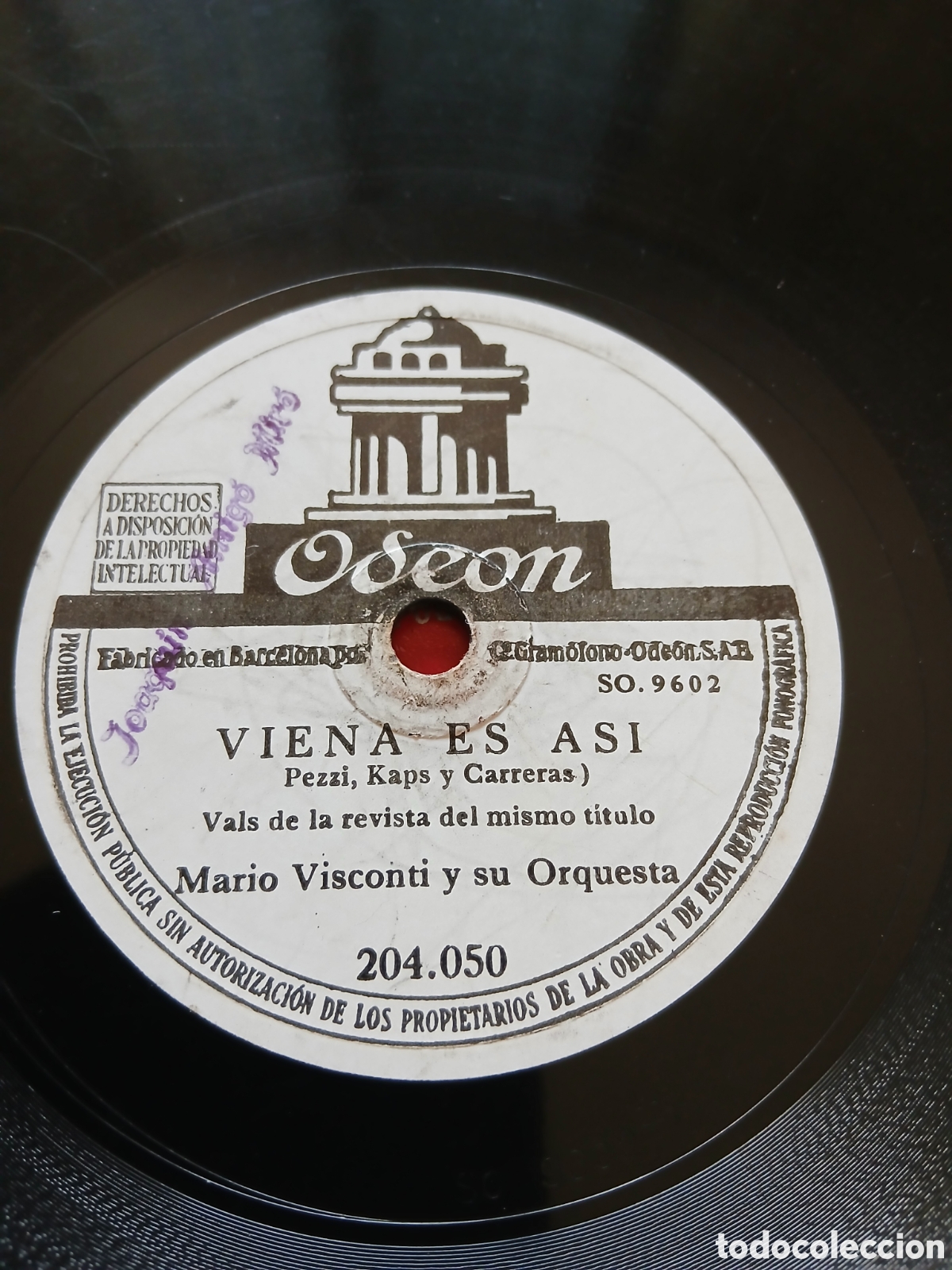 Discos de pizarra: Mario Visconti lote 2 discos - Foto 7