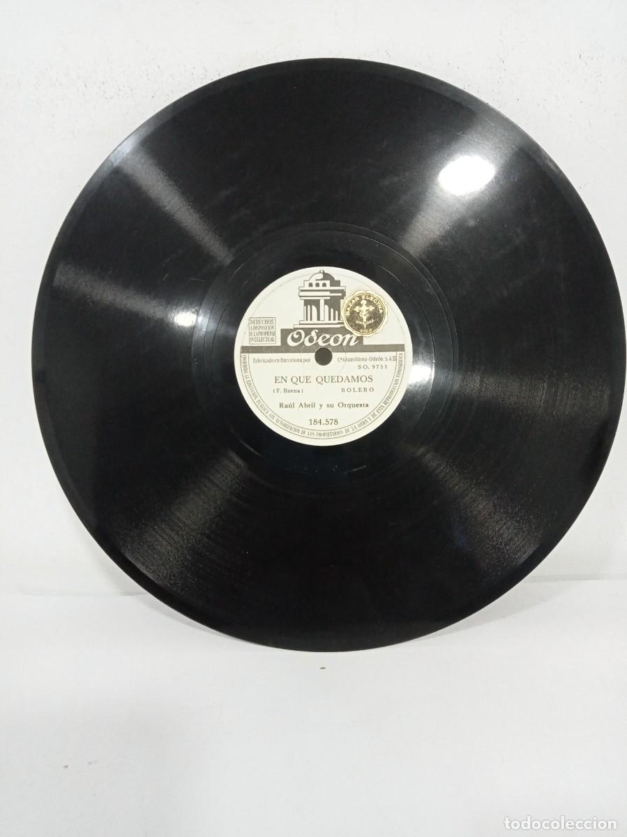 Discos de pizarra: Ra&uacute;l abril - En que quedamos / Besar - Foto 1