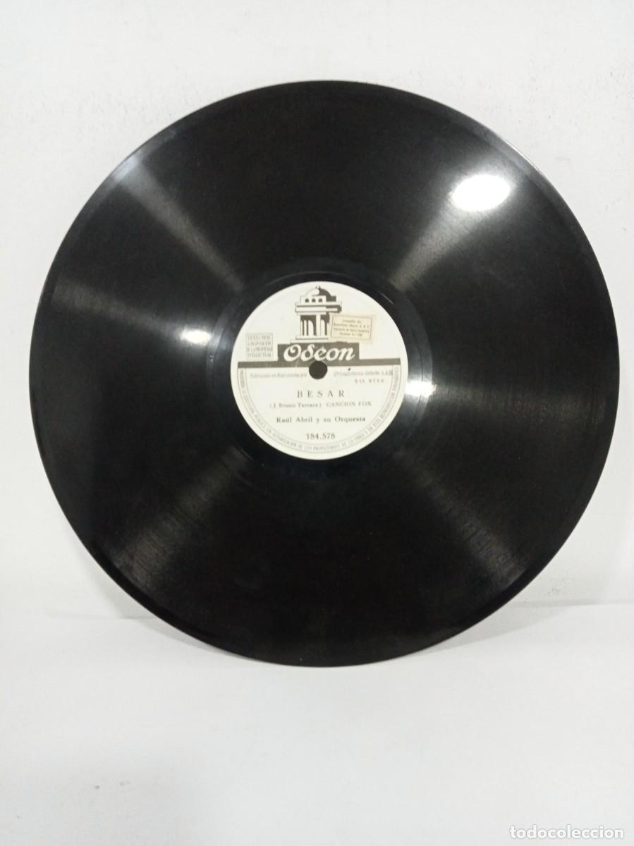 Discos de pizarra: Ra&uacute;l abril - En que quedamos / Besar - Foto 2