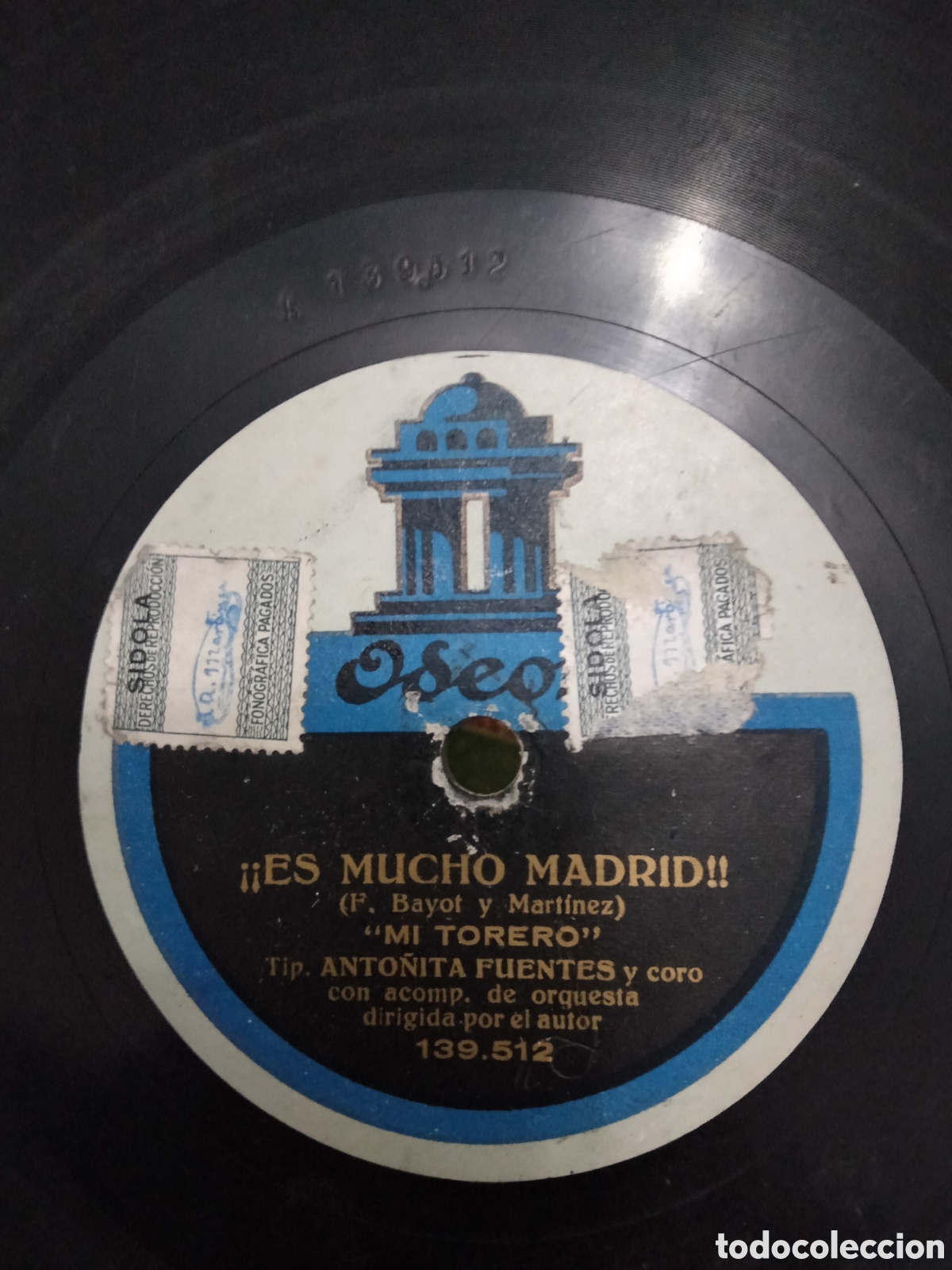 Discos de pizarra: Disco Anto&ntilde;ita Fuentes !!Es Mucho Madrid!! - Foto 3