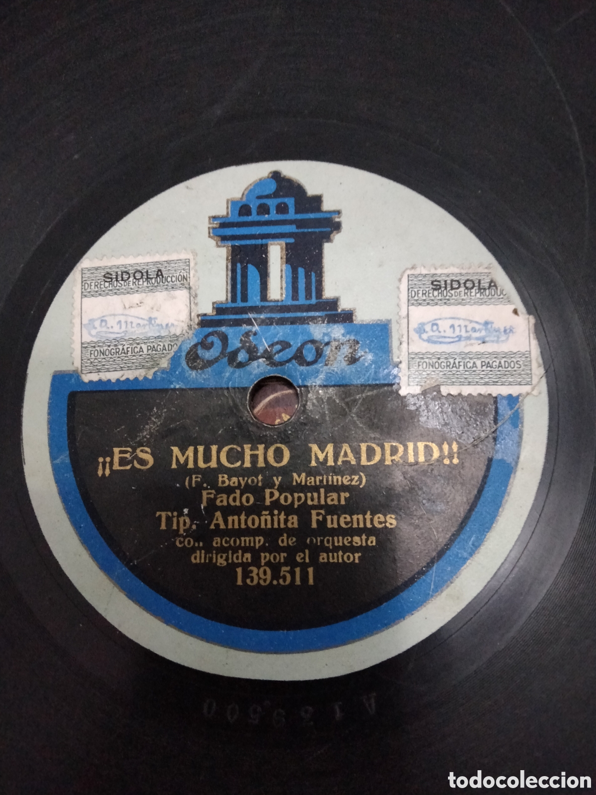 Discos de pizarra: Disco Anto&ntilde;ita Fuentes !!Es Mucho Madrid!! - Foto 1