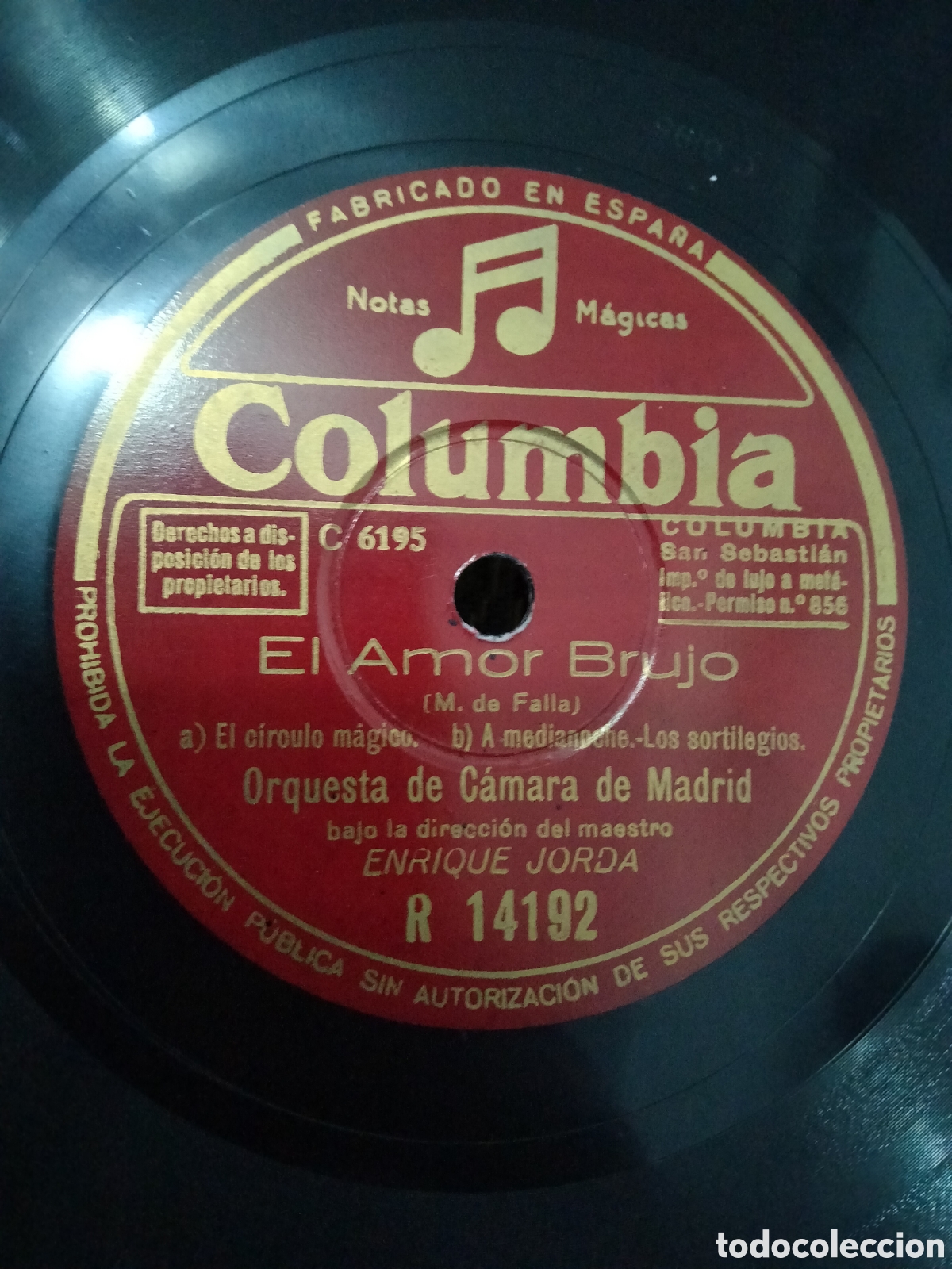 Discos de pizarra: 2 Discos Enrique Jorda El Amor Brujo - Foto 4
