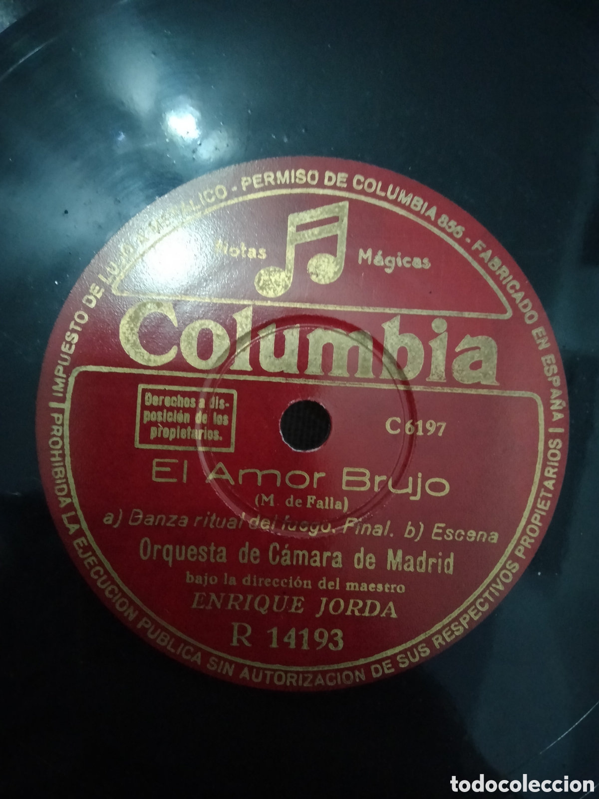 Discos de pizarra: 2 Discos Enrique Jorda El Amor Brujo - Foto 5