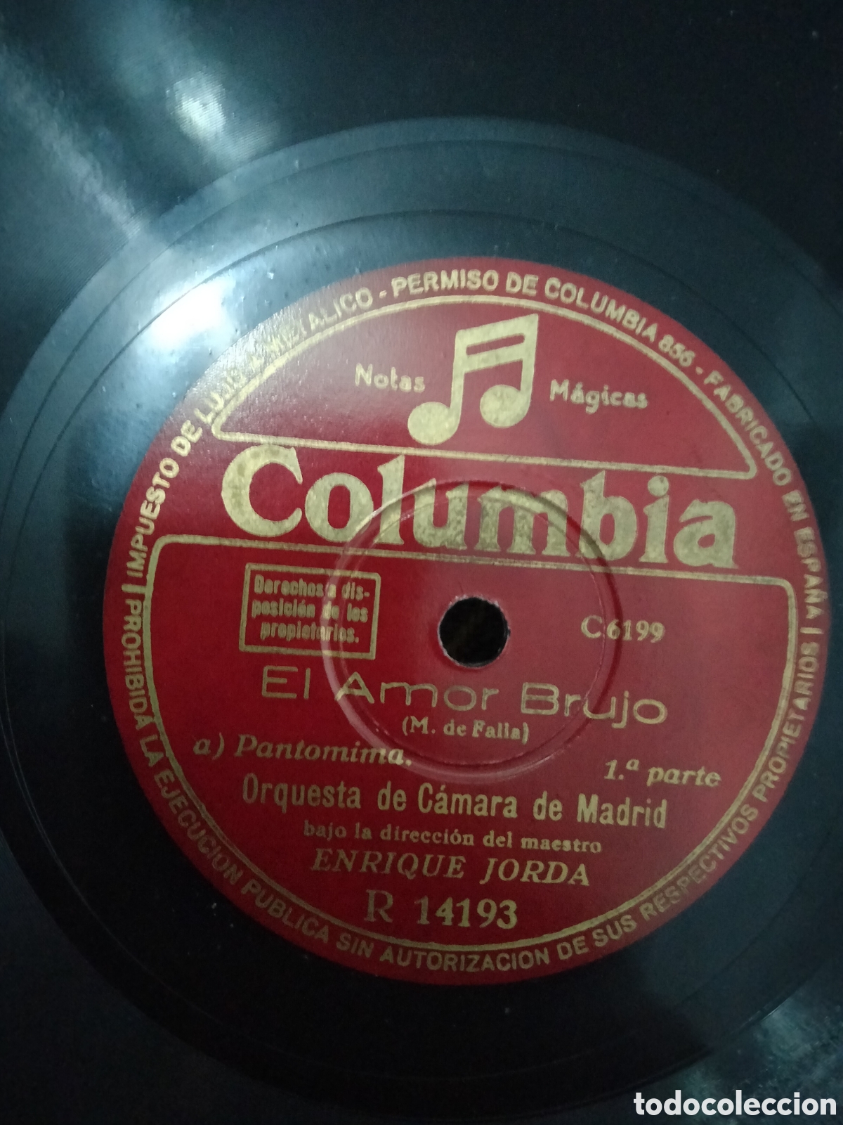 Discos de pizarra: 2 Discos Enrique Jorda El Amor Brujo - Foto 7
