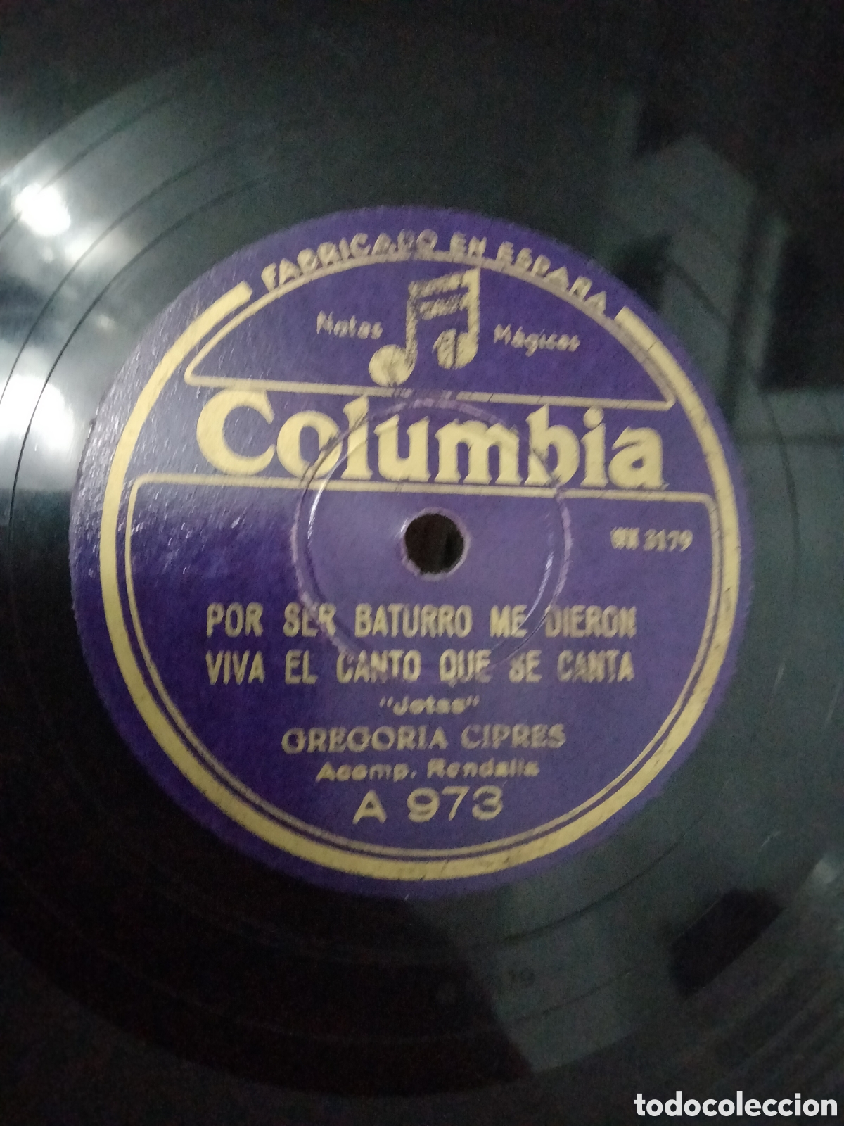 Discos de pizarra: Disco JOTA Gregoria Cipres - Foto 3